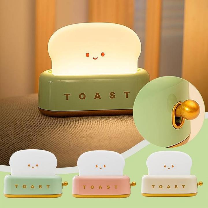 Immagine prodotto PhoneLook Lampada da tavolo a LED a forma di simpatico tostapane Luce notturna per bambini USB-C