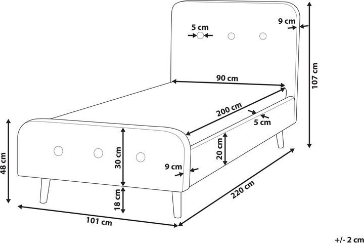 Actual product image Beliani Rennes (90 x 200 cm)