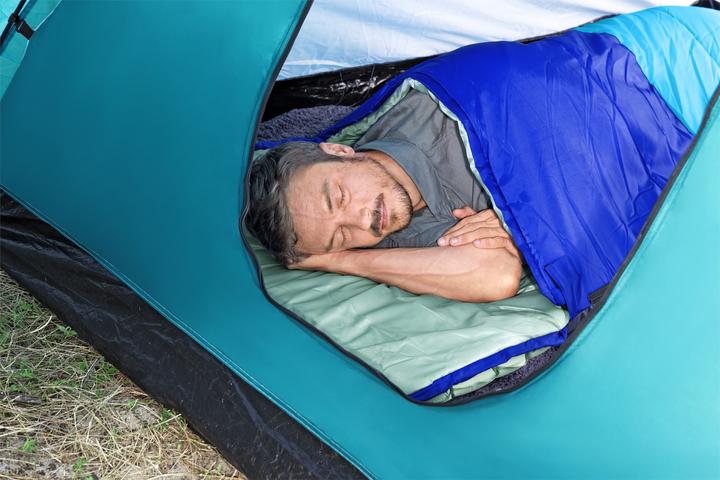 Produktbild Bestway 2-in-1-Schlafsack Wanderlite™ mit integrierbarer, aufblasbarer Isomatte 203 x 75 x 9 cm (198 cm)