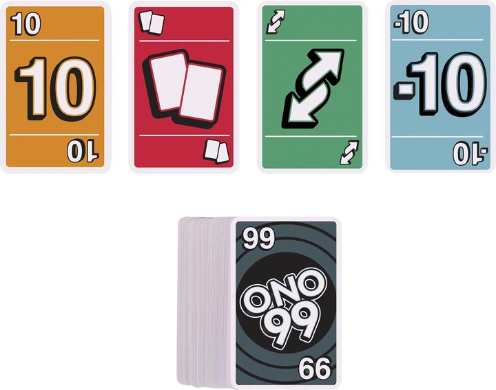 Produktbild Mattel Games O'NO 99 Kartenspiel (Deutsch, Französisch, Italienisch, Englisch)