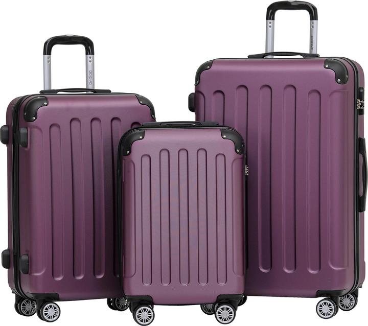 Beibye Kofferset 2045, 3-teilig, Violett (110 l)