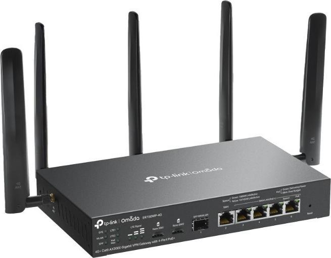 Produktbild TP-Link Omada 4G+ Cat6 AX3000 Gigabit VPN Gateway mit 4-Port PoE+