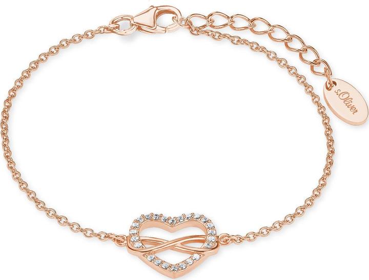 S.Oliver Infinity Herz (20 cm, Zirkonia, Silber)