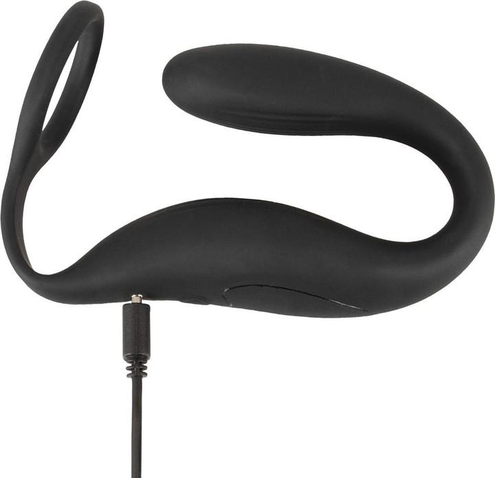 Produktbild Black Velvets Cock ring with RC butt plug (2.60 cm)