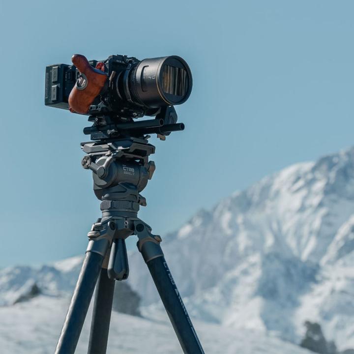 Image du produit Tilta CT08 Cine Fluid Head 75 mm, 3-Stage Carbon Fiber Tripod (Métal, Carbone)