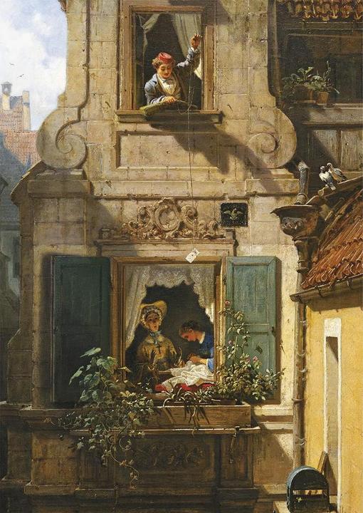 Produktbild Piatnik Spitzweg "Der abgefangene Liebesbrief", Puzzle, 1000 Teile (1000 Teile)
