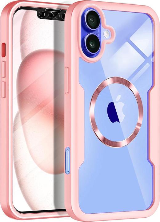 Produktbild Techsuit - ColorVerse 360 MagSafe Series + Screen Protector - iPhone 16 - Pink (Apple iPhone 16)