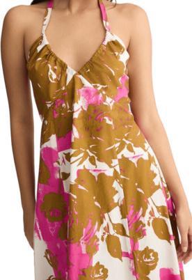 Actual product image Liu Jo White Abiti Pink&mud Flowers (40)