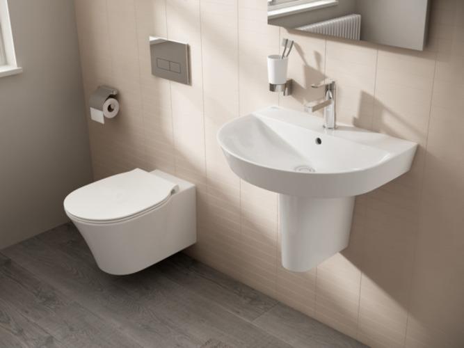 Image du produit Ideal Standard Standard Connect Air Arc Lavabo Met Kraangat En Overloop 600x460mm Wit