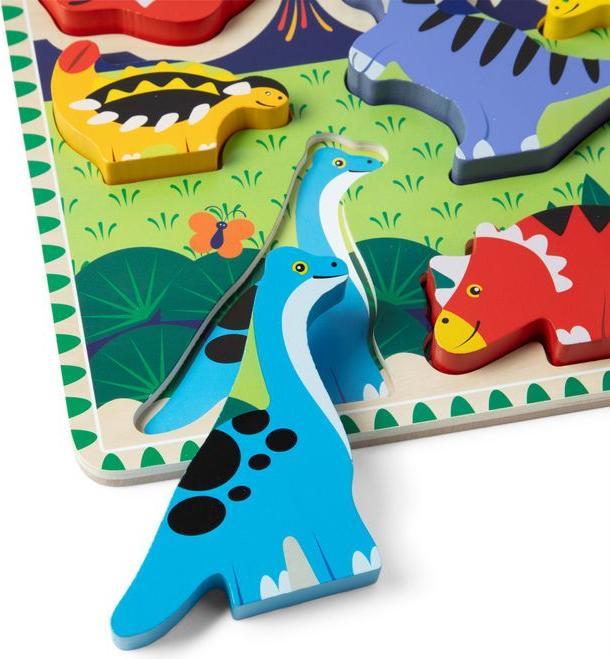 Actual product image Melissa & Doug MELISSA Dinosaurs Chunky Puzzle (7 pieces)