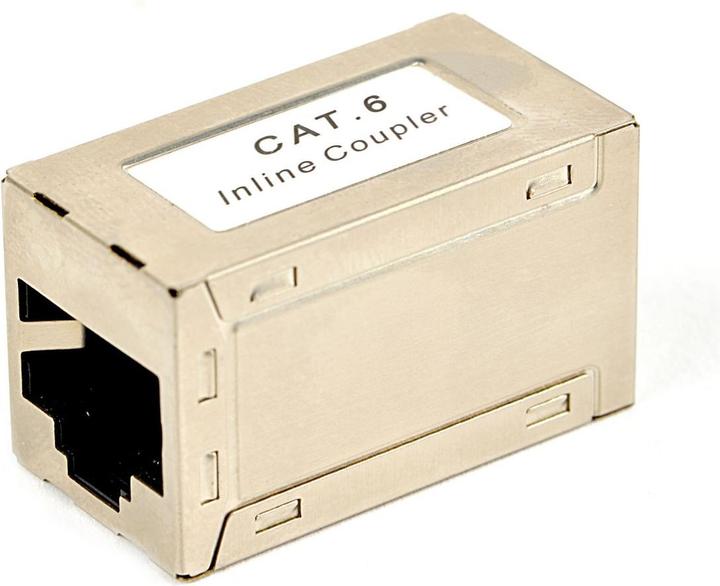 Produktbild NoName CAT6 LAN-Kupplung, weiss - NCA-LC6S-01 (Kamera Konverter)