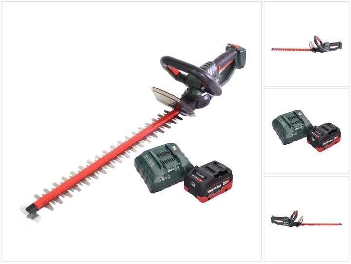 Produktbild Metabo HS 18 LTX 65 Akku Heckenschere 18 V 63 cm + 1x Akku 5,5 Ah + Ladegerät (Akkuheckenschere)