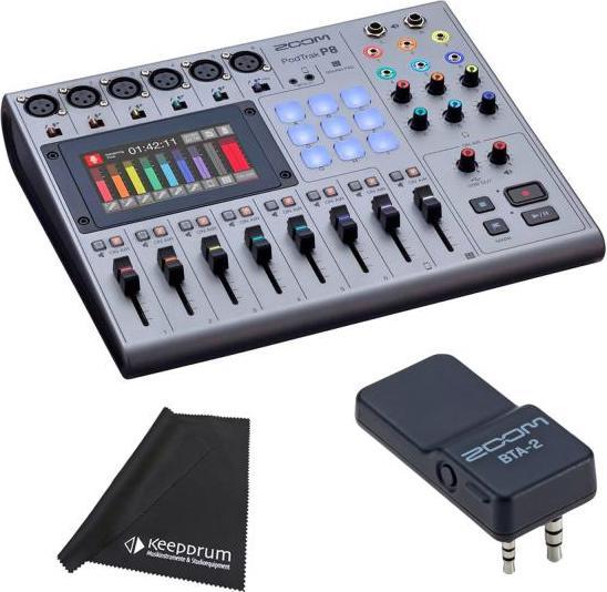 Produktbild Zoom P8 Podtrak mit BTA-2 Bluetooth Adapter mit Tuch (Diverse)