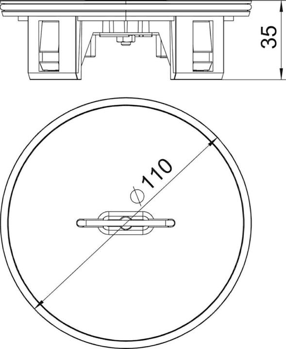 Productafbeelding OBO Bettermann OBO TUK2 GV buis met afdekplaat D 110 mm (Diverse)
