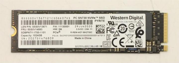 Image du produit Lenovo Western Digital SN730 1TB (1000 Go, M.2 2280)
