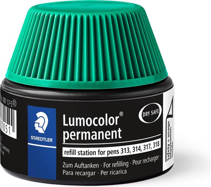 Produktbild Staedtler LUMOCOLOR REFILL STATIONS - Nachfülltinte (Grün, 4 x)