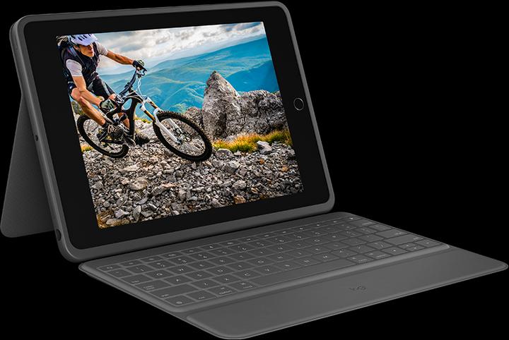 Actual product image Logitech rugged folio (DE, iPad 2019 (7th gene), iPad 2020 (8. Gen), iPad 2021 (9th Gen))