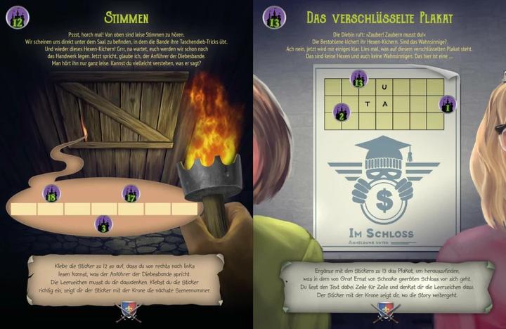 Produktbild Krimi-Sticker-Rätsel – Das verwunschene Schloss