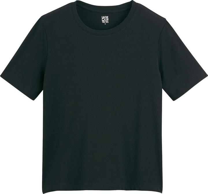 La Redoute Collections T-Shirt mit rundem Ausschnitt und kurzen Ärmeln