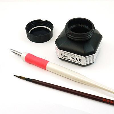 Immagine prodotto Kuretake Inchiostro Sumi (Calamaio, Nero)