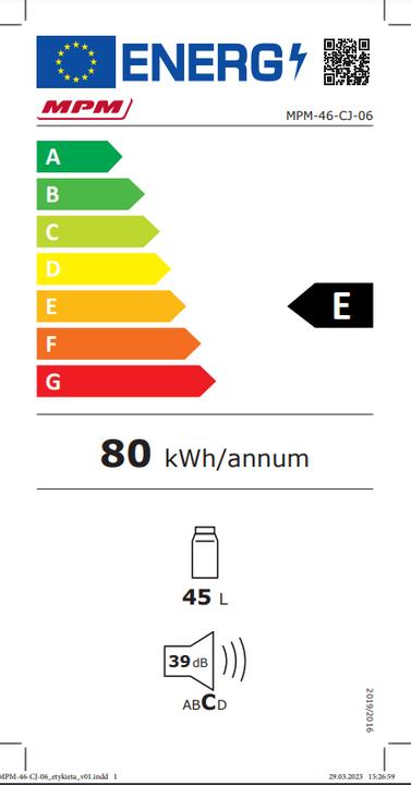 Etichetta energetica MPM MPM-46-CJ-06