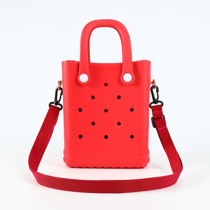 Actual product image Only-Bags.Store 1 Stück Mini Sommer Strandtasche, EVA Loch Reisetasche, Outdoor Sport Pool Boot Hochwertige
