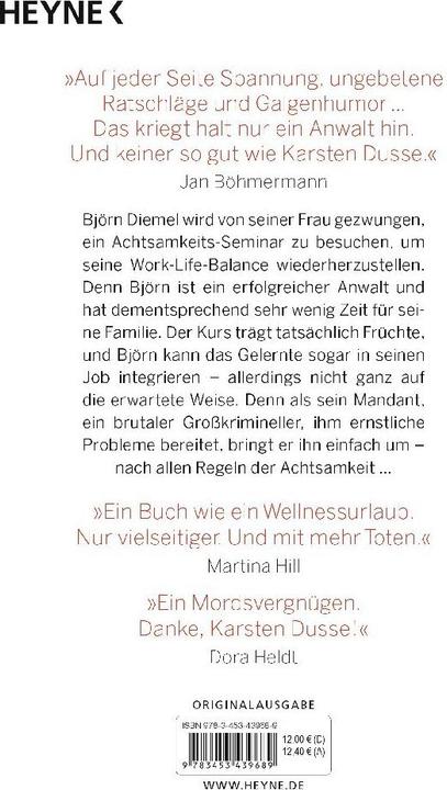 Produktbild Achtsam morden (Deutsch, Karsten Dusse, 2019)