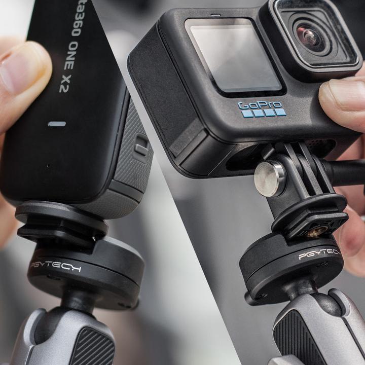 Actual product image Pgytech CapLock Action Camera Ball head Quick Release Set