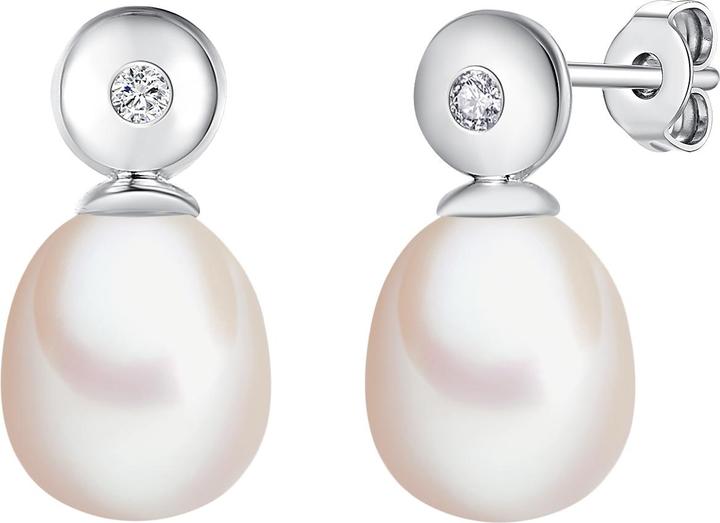 Lulu & Jane Sterling Silber Diamant Süsswasser-Zuchtperle silber - 33492 (Sterling Silber)