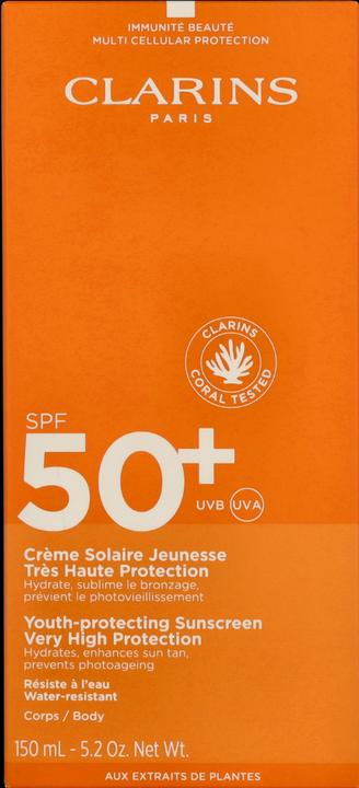 Actual product image Clarins Solaires Crème pour le Corps (Suntan cream, SPF 50, 150 ml)