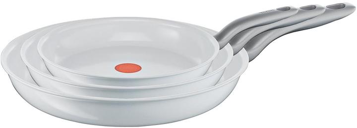 Tefal Ceramic Control White Induction 3-er Set