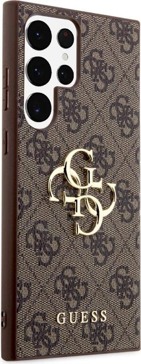 Actual product image Guess PU 4G Metal Logo Case- brown (Samsung Galaxy S24 Ultra)