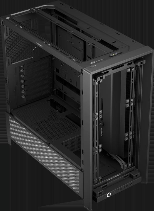 Produktbild Corsair Geh Midi FRAME 4000D RS Mid-Tower, Black (mATX, Mini-ITX, ATX, E-ATX)