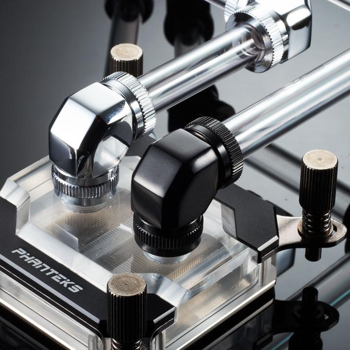 Image du produit Phanteks Connecteur rotatif de glacier 45 degrés G1/4 pouce mâle à 12mm femelle tube dur - rotatif