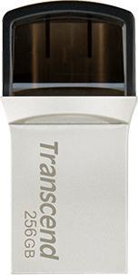 Immagine prodotto Transcend Chiavetta USB 256GB JetFlash USB3.1, Pen Drive, OTG Type-A&C, Argento (256 GB, USB-A)