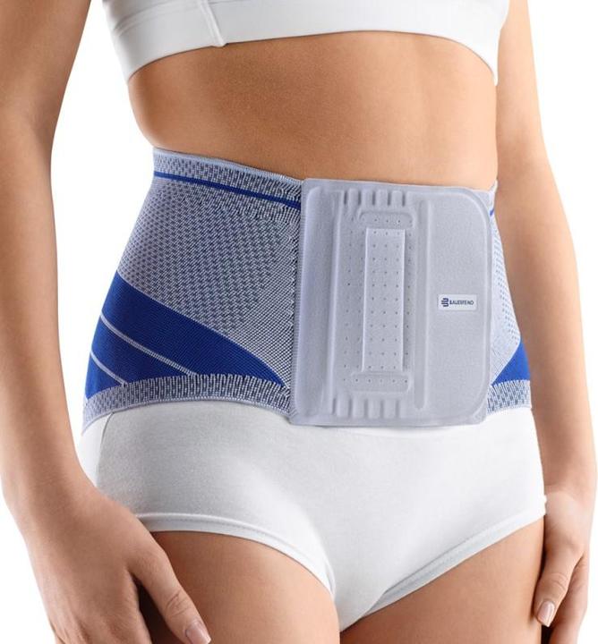 Actual product image Bauerfeind LUMBOTRAIN Waisted Gr2 titanium (2)