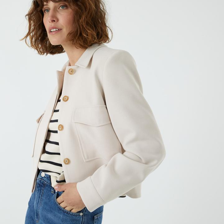 Immagine prodotto La Redoute Collections Giacca corta oversize con abbottonatura (42)