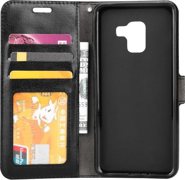 Actual product image MU Classic Crazy Horse Leather Bookcover Case (Samsung Galaxy A8 (2018))