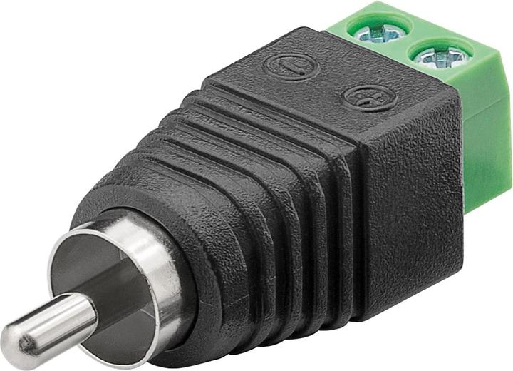 Actual product image Goobay Terminal Block 2-pin > RCA Plug