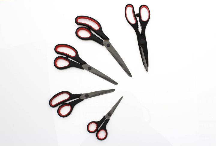 Scheren - Set, Titan-beschichtet, 5-teilig (25 cm)