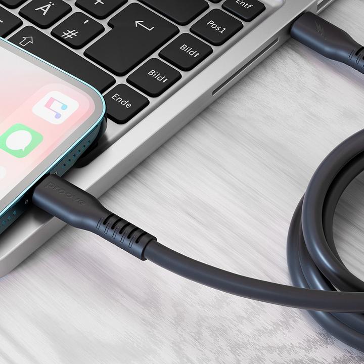 Actual product image Proove cable Eternal Type-C to Lightning (2m) black (2 m)