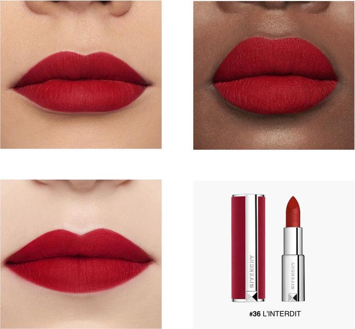 Immagine prodotto Givenchy Le Rouge Deep Velvet Rossetto rosso di bellezza n. 36 - L Interdit (36)