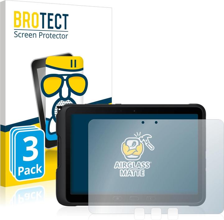BROTECT AirGlass Panzerglasfolie Matt (3 Stück, Galaxy Tab Active 4 Pro)