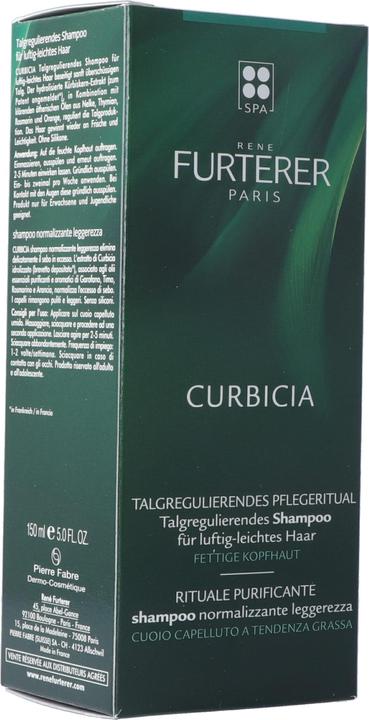 Actual product image Rene Furterer Curbicia - Normalizing Shampooing Légèreté (150 ml, Liquid shampoo)