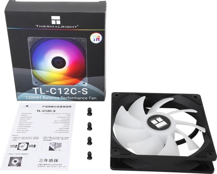 Immagine prodotto Thermalright Ventola TL-C12C-S ARGB 120mm nera (120 mm, 1 x)