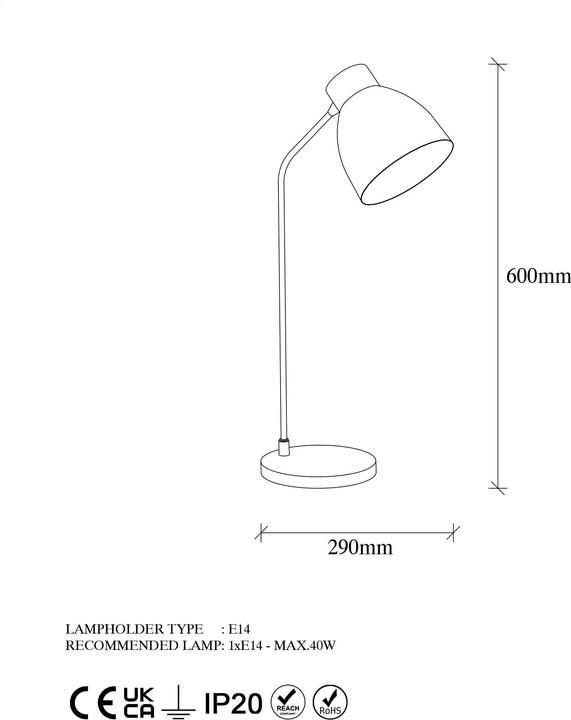 Actual product image Hanah Home Moses (E14)