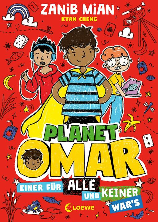 Planet Omar (Band 4) - Einer für alle und keiner war's (Duits, Zanib Mian, Ann Heerlijk, Kyan Cheng, Loewe kinderboeken, 2022)