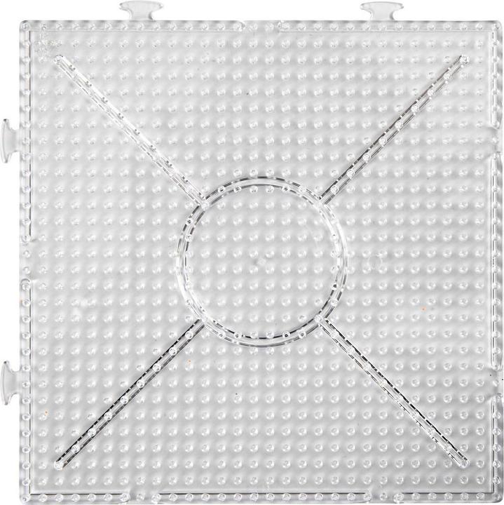 Produktbild Creativ Company Bügelperlen Steckplatte Clear Square 15x15cm, 2 Stk.