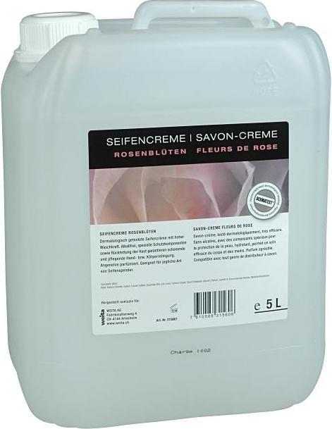 Actual product image Dreiturm Soap Cream "Rose Petals" 5 L (Soap lotion, 5000 ml)