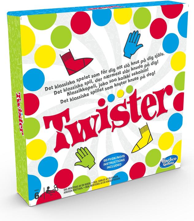 Produktbild Hasbro Gaming Twister Twister-Spiel (Norwegisch, Finnisch, Dänisch, Schwedisch, Isländisch)